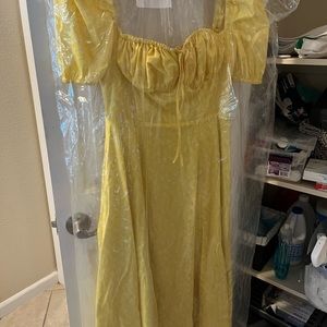 House of CB Tallulah Dress Yellow